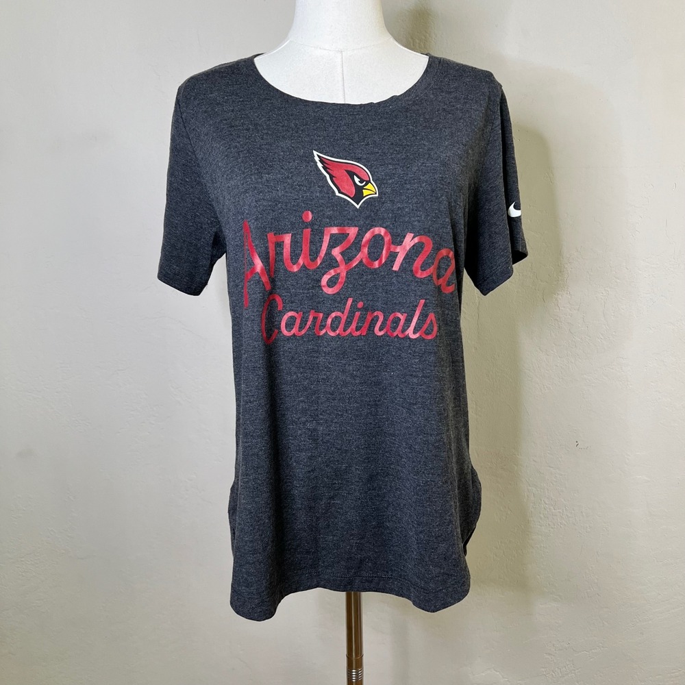 Arizona Cardinals Nike T-Shirt Womens Size Medium Gray Tee NFL Football NEW